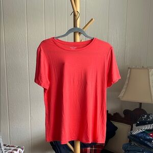 Nine West Bold Coral Short Sleeve Tee